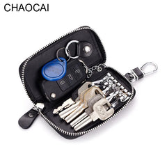 Leather Key Wallet Men Car Key Bag Function Key Case Ladies Housekeeper