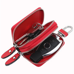 Leather Key Wallet Men Women Car Key Bag