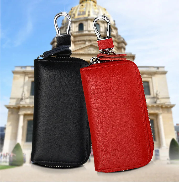 Leather Key Wallets Men & Women Car Key Bag