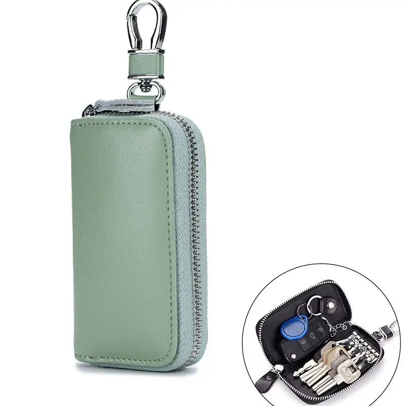 Leather Key Wallets Multifunctional Key Pouch