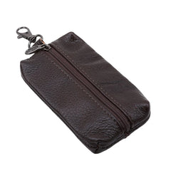 Leather Key Wallets for Men Women Zipper Key Case Bag
