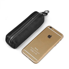Leather Keychain Men Women Key Holder Organizer Pouch Key Bag Wallet