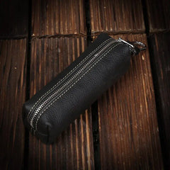 Leather Keychain Men Women Key Holder Organizer Pouch Key Bag Wallet