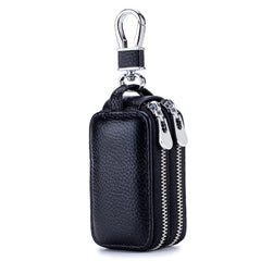 Leather Keychain Holder Organizer Pouch Car Key Bag Wallet Housekeeper Key Case