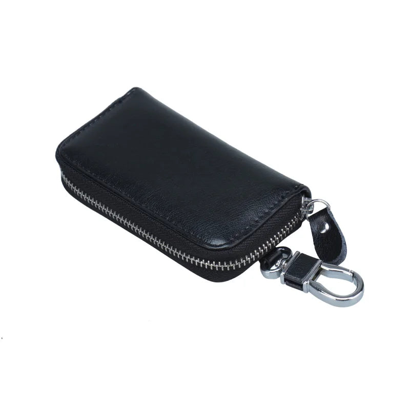 Leather Car Chain Key Wallet for Men and Women