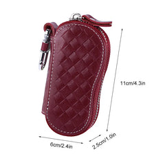 Leather Key Wallet Keychain Car Organizer Pouch