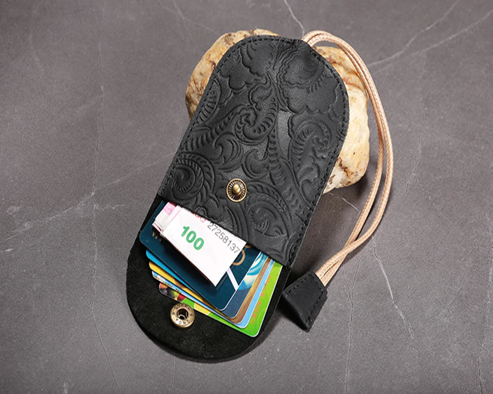 Custom Engraved Leather Car Key Holder Wallet 002