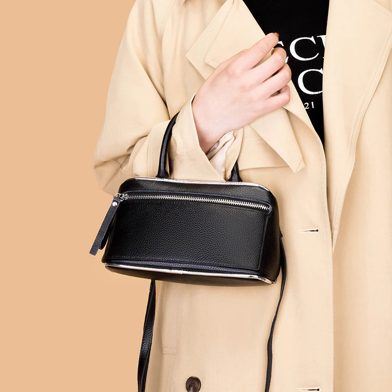 Real Cowhide Women's Casual Bag Small Shoulder Bag