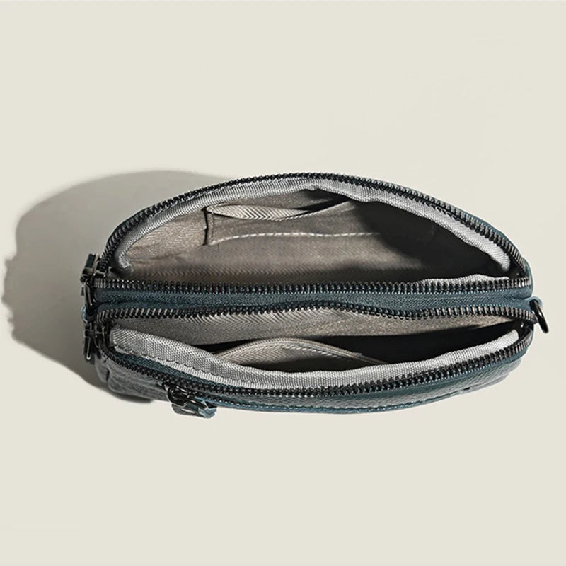 Leather Shoulder Bag Cowhide Women Bag Lady Messenger Bag Casual Female Crossbod