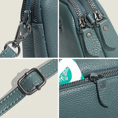 Leather Shoulder Bag Cowhide Women Bag Lady Messenger Bag Casual Female Crossbod