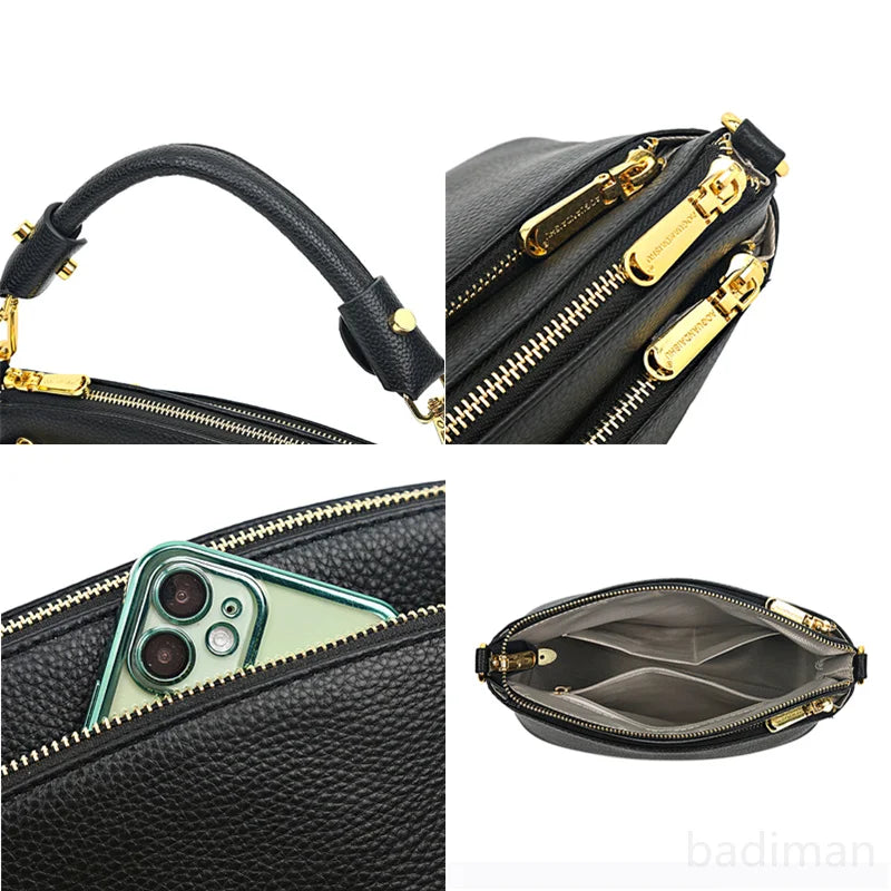 High Cow Leather Women's Handbag Small Messenger Bag