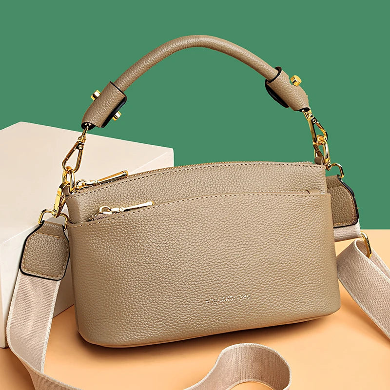 High Cow Leather Women's Handbag Small Messenger Bag