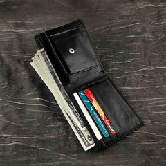 Slim Bifold Wallet w/ Gunmetal Chain