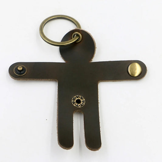 Leather Unisex Keychain Car Key Wallets Zipper Keychain Purse