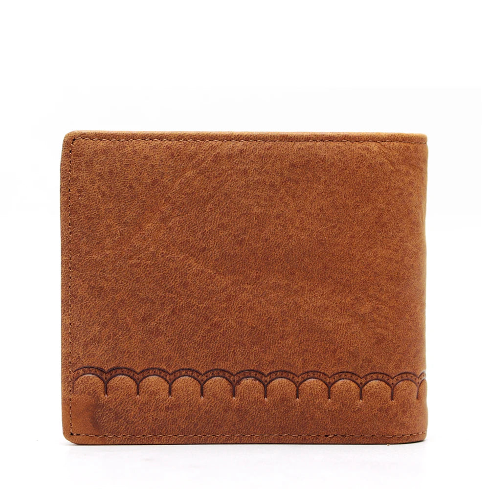 Men's Retro Classic Embossed Leather Wallet