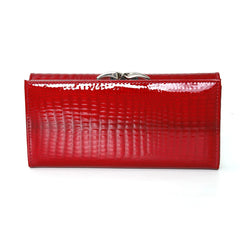 Women's Long Leather Wallet Clutch Money Bag