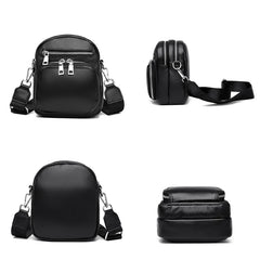 Litchi Grain Crossbody Bag Cow Leather Shoulder Bag
