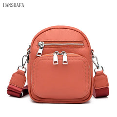 Litchi Grain Crossbody Bag Cow Leather Shoulder Bag