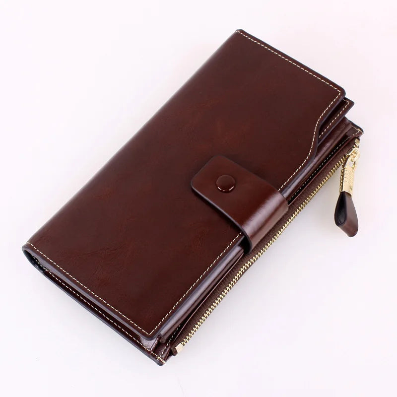 Double Zipper Wallet Clutch Bag Yellow