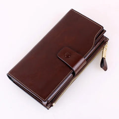 Double Zipper Wallet Clutch Bag Yellow