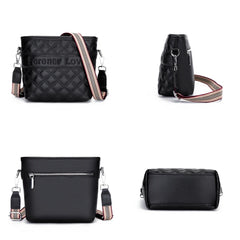 Leather Women Shoulder bag Handbag Female Messenger Bag Casual Ladies Bucket Tot