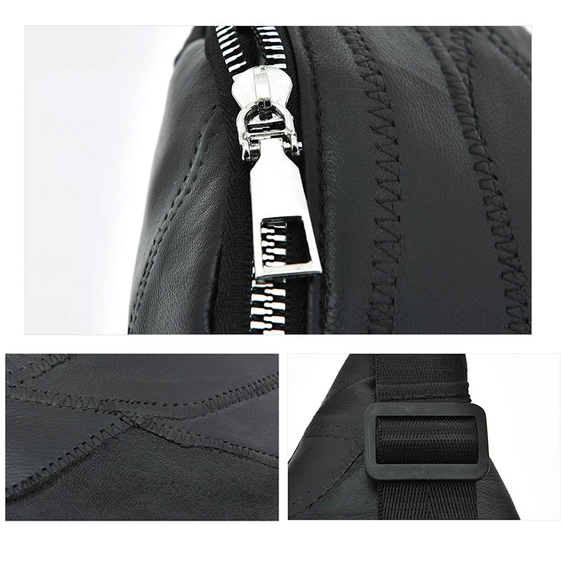 Leather Women Waist Bag Fanny Pack Money Pouch Travel Shoulder