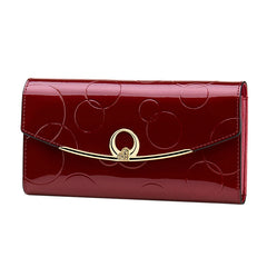 Leather Women Wallet Diamond Hasp Wallet