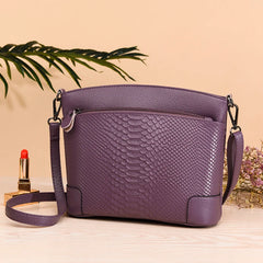 Leather Women's Bucket Bag Large Capacity Single Shoulder Messenger Handbag