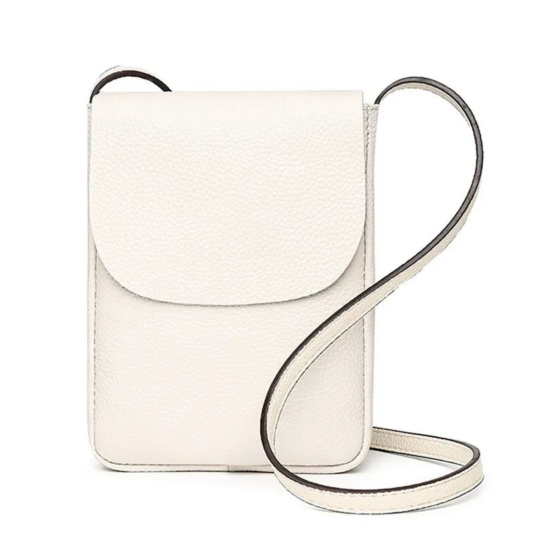 Leather Women's Casual Phone Bag Small Shoulder Bag Crossbody Bags