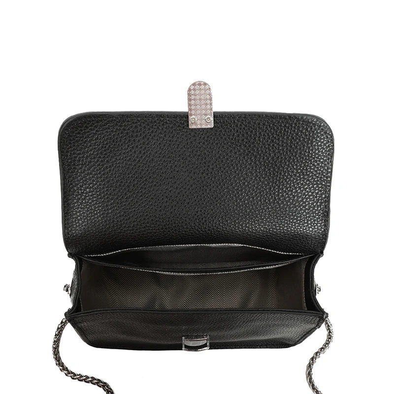 Leather Women's Shoulder Bag Crossbody Messenger Bag High Lock
