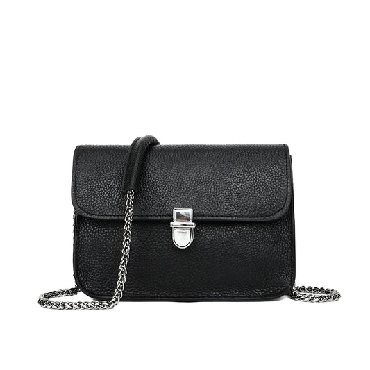 Leather Women's Shoulder Bag Crossbody Messenger Bag High Lock