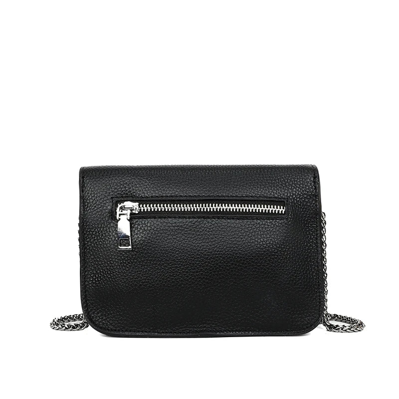 Leather Women's Shoulder Bag Crossbody Messenger Bag High Lock