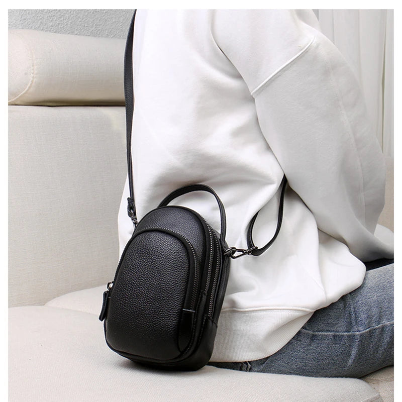 Small Leather Women Purse Crossbody Shoulder Bag