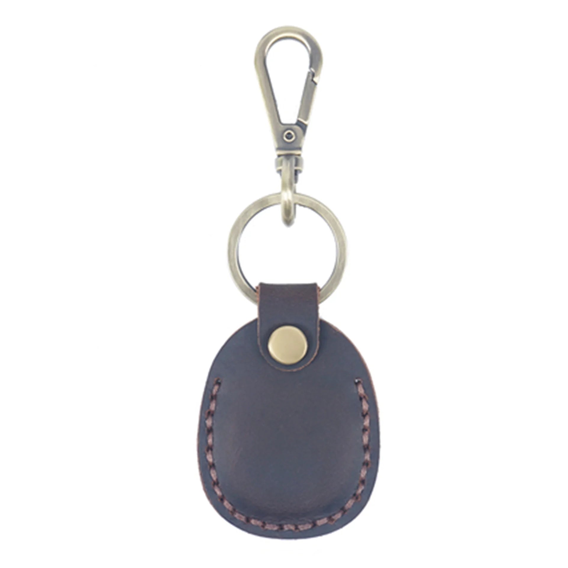 Real Leather Smart Manual Car Key Pouch Bag Case Wallet Holder Chain