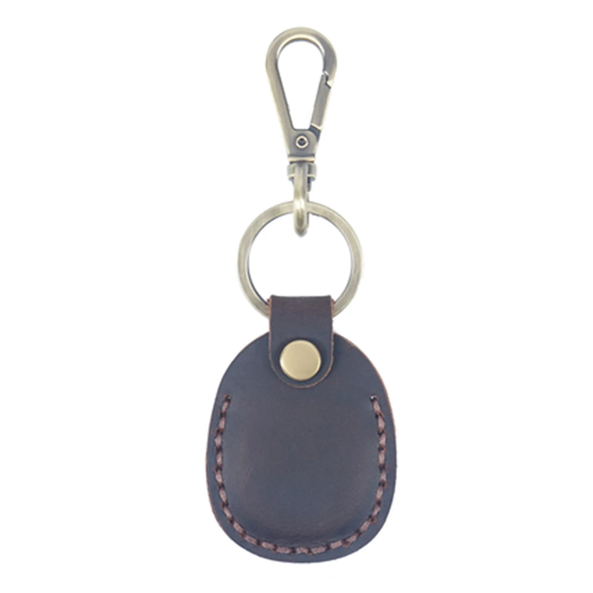 Real Leather Smart Manual Car Key Pouch Bag Case Wallet Holder Chain