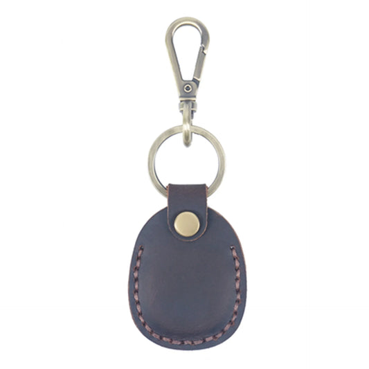 Real Leather Smart Manual Car Key Pouch Bag Case Wallet Holder Chain