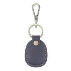 Real Leather Smart Manual Car Key Pouch Bag Case Wallet Holder Chain