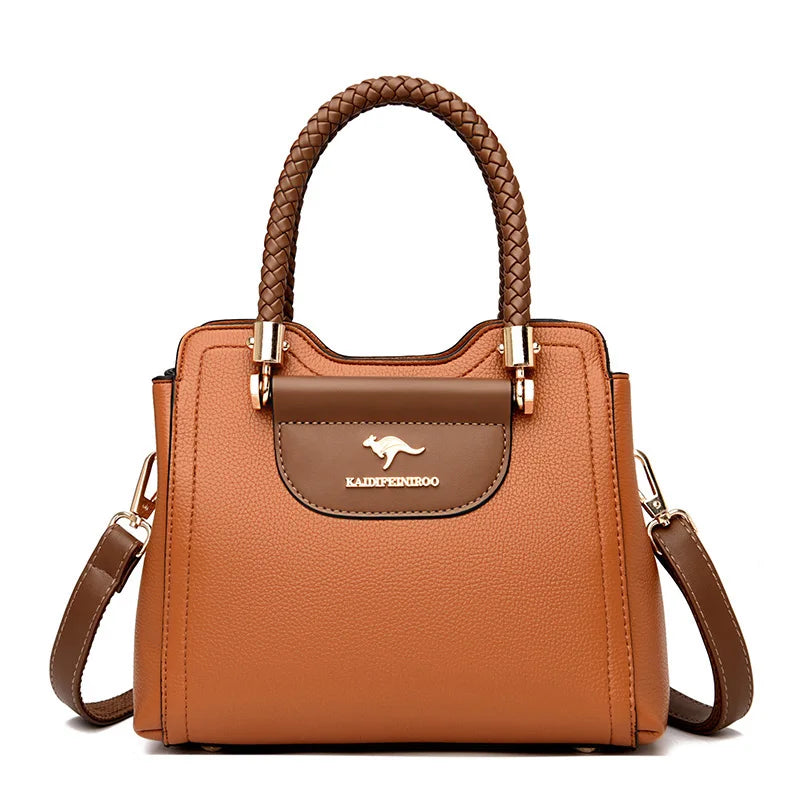 Women Leather Handbag Crossbody Shoulder Sac Lady Small Tote Bolsa