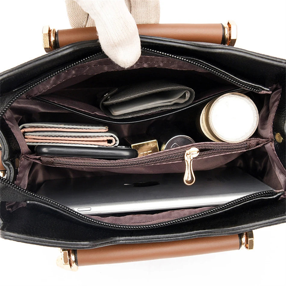 Women Leather Handbag Crossbody Shoulder Sac Lady Small Tote Bolsa