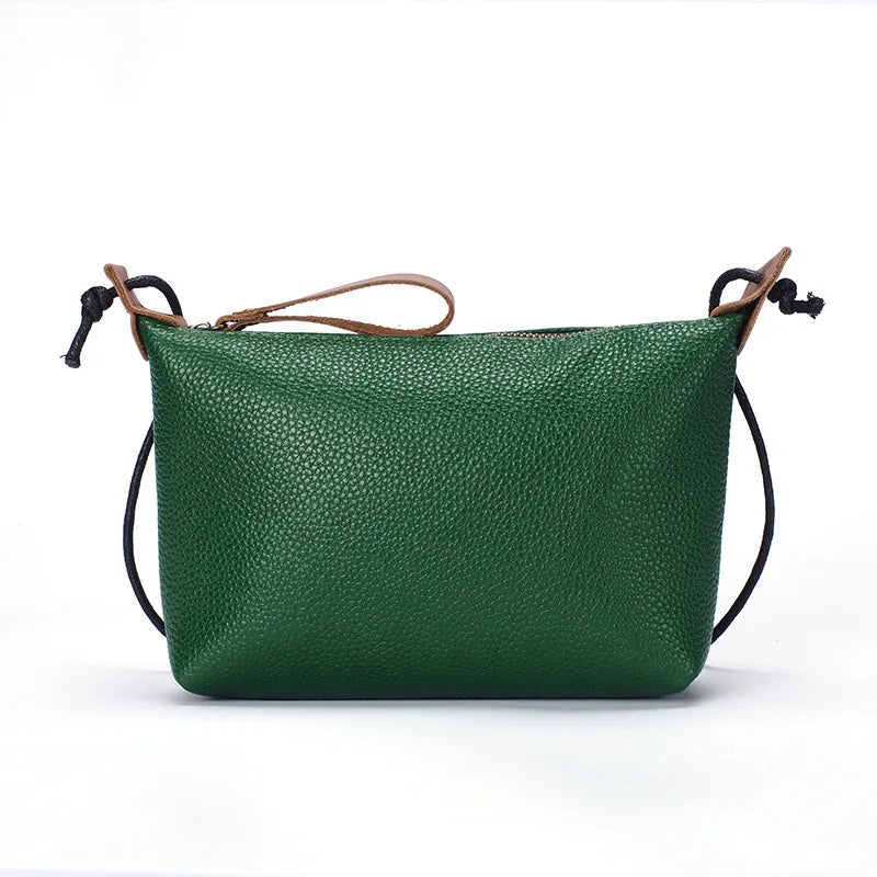 Leather Women Wallet Crossbody Shoulder Bag Soft Cowhide Purse