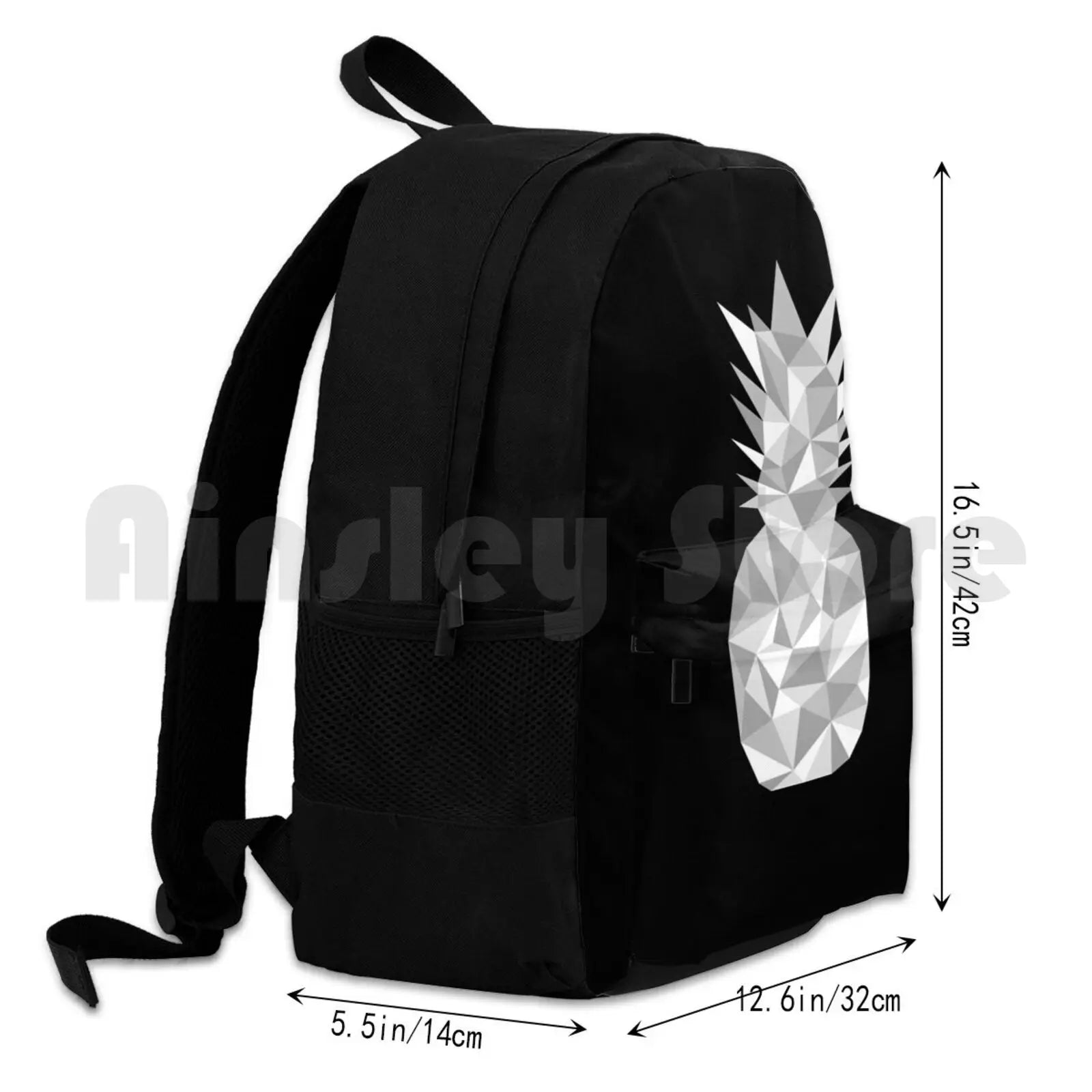 Geometric 2 Outdoor Hiking Backpack Waterproof Silver