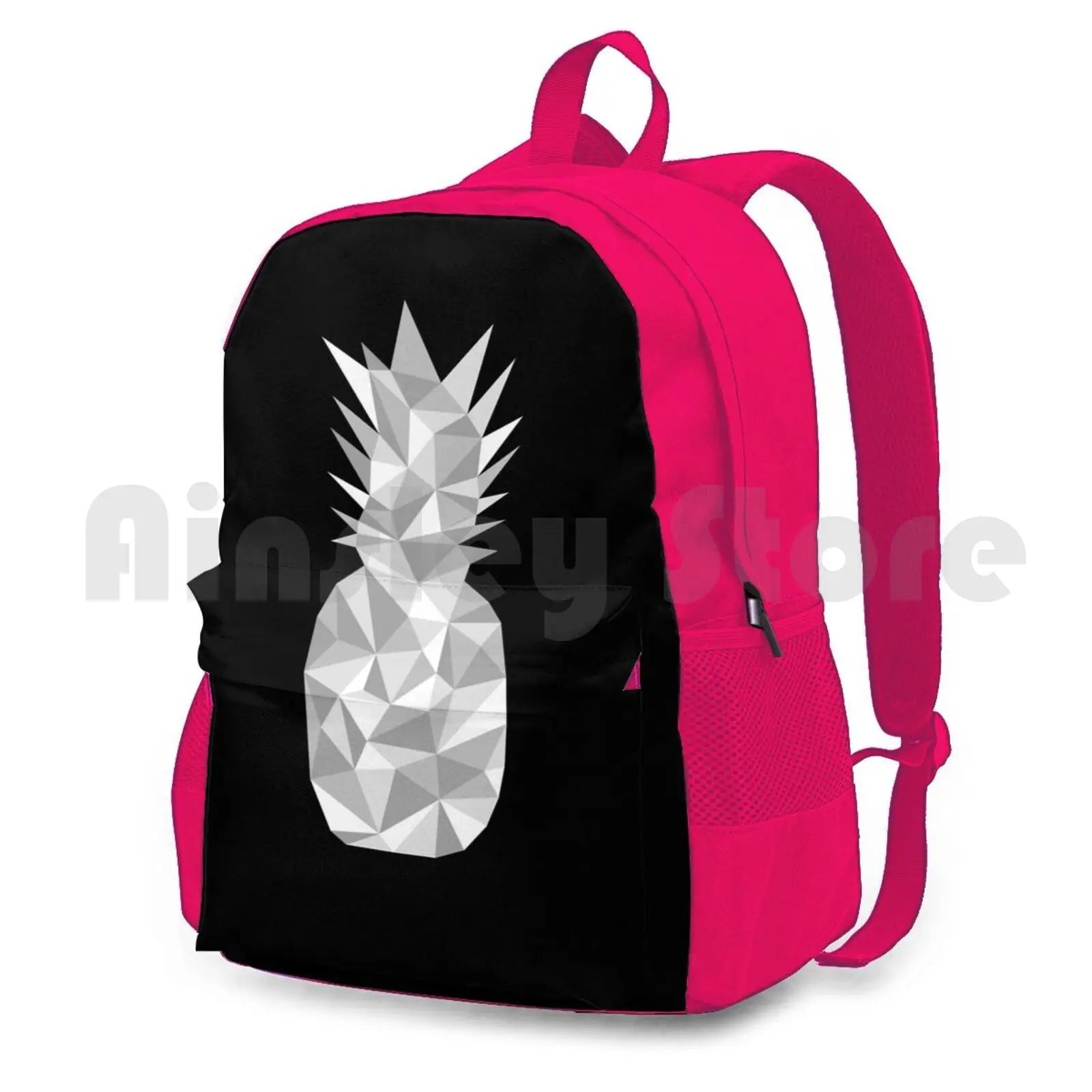 Geometric 2 Outdoor Hiking Backpack Waterproof Silver