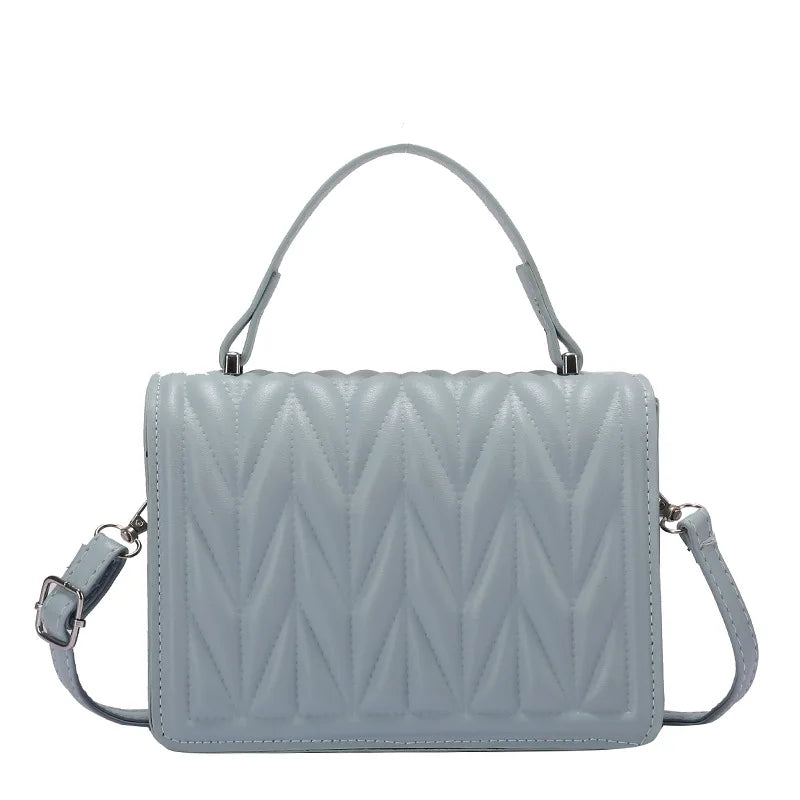 Geometric Embossing Crossbody Messenger Bag