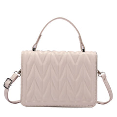 Geometric Embossing Crossbody Messenger Bag