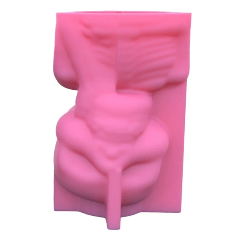 Geometric Skull Gypsum Silicone Mold for Succulent Pot Flower Pen Holder
