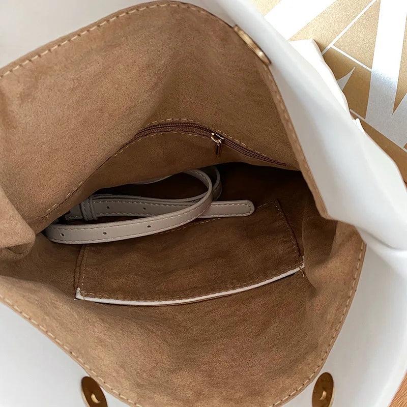 Geometric Armpit Bag Women Chain Shoulder Bags PU Leather
