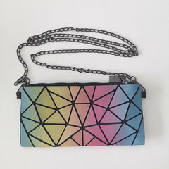 Geometric Rainbow Crossbody Shoulder Bag for Women