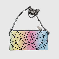 Geometric Rainbow Crossbody Shoulder Bag for Women