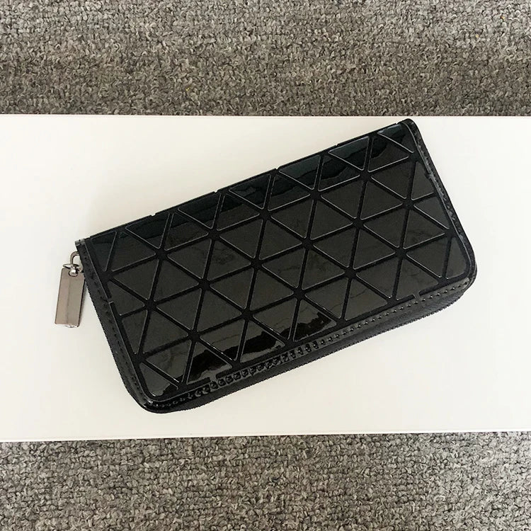 Geometric Women's Wallet Luminous Purse Bag