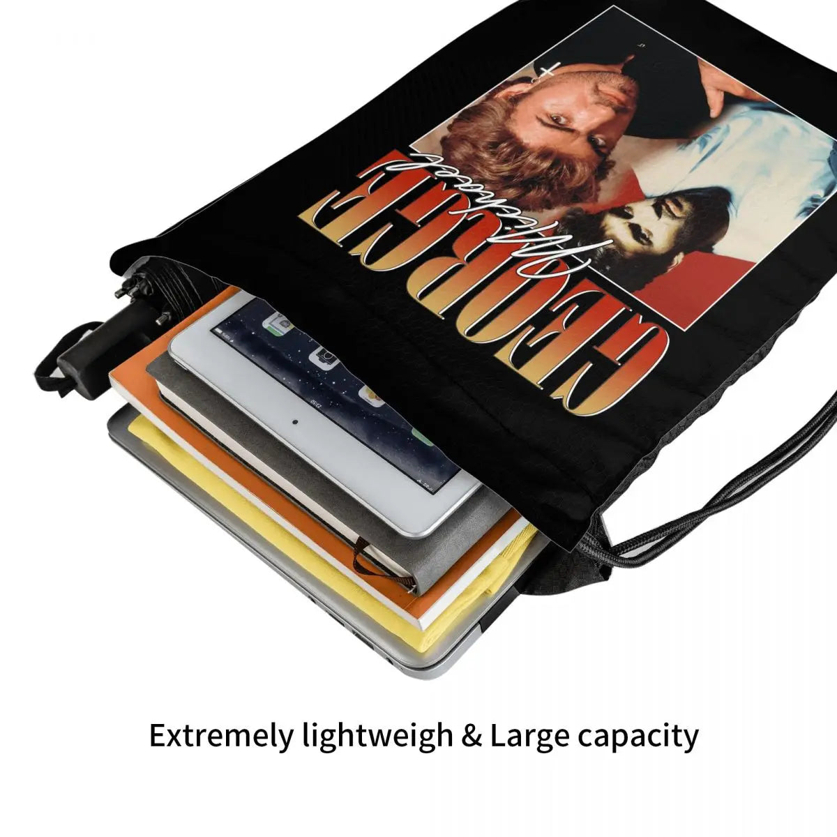 George Michael 90S Drawstring Bags Gym Bag Vintage Shoe Bag
